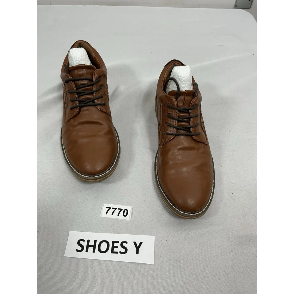 Boys Excellent Steve Madden Bevan Lace Up Oxford Shoes Size 5 Brown
